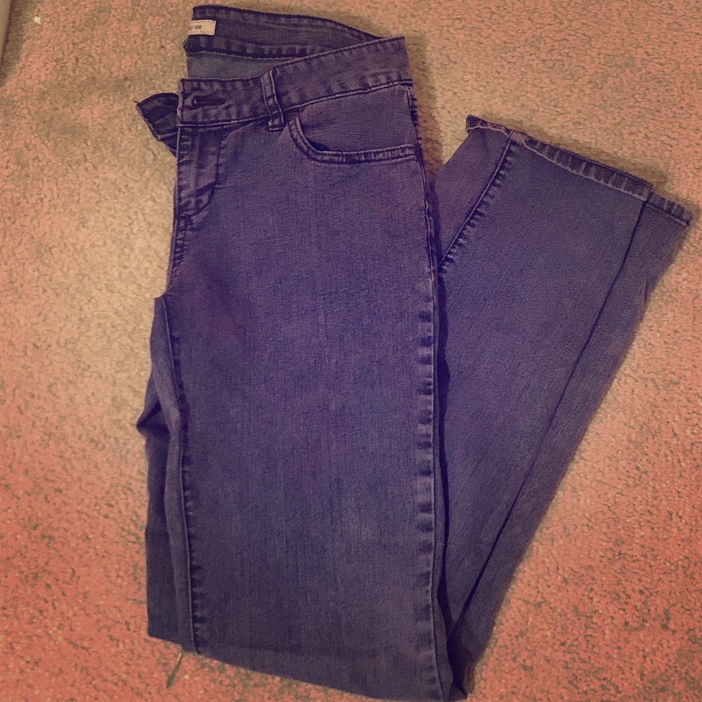 Forever 21 Purple Acid Wash Jeans